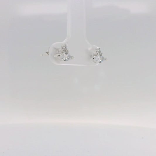 Marquise & Round Stud Earrings