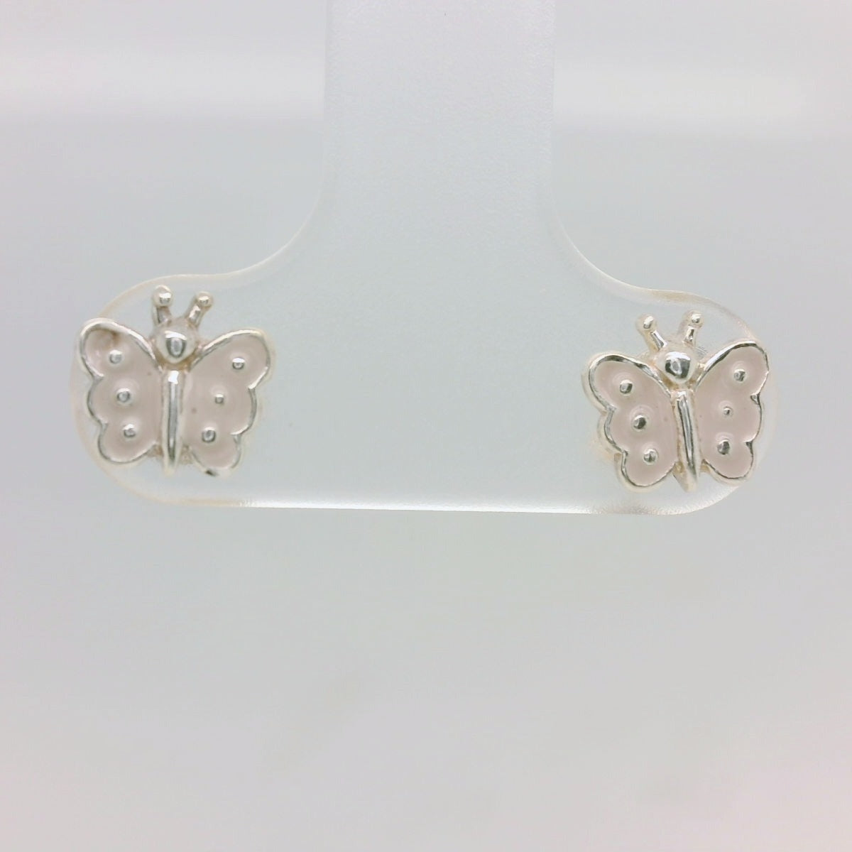 Pink Butterfly Studs
