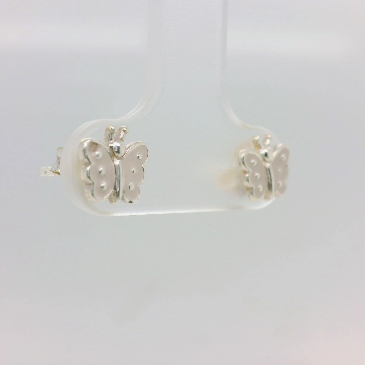Pink Butterfly Studs