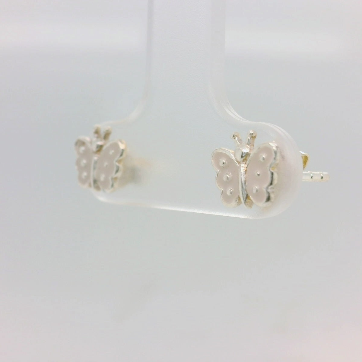 Pink Butterfly Studs