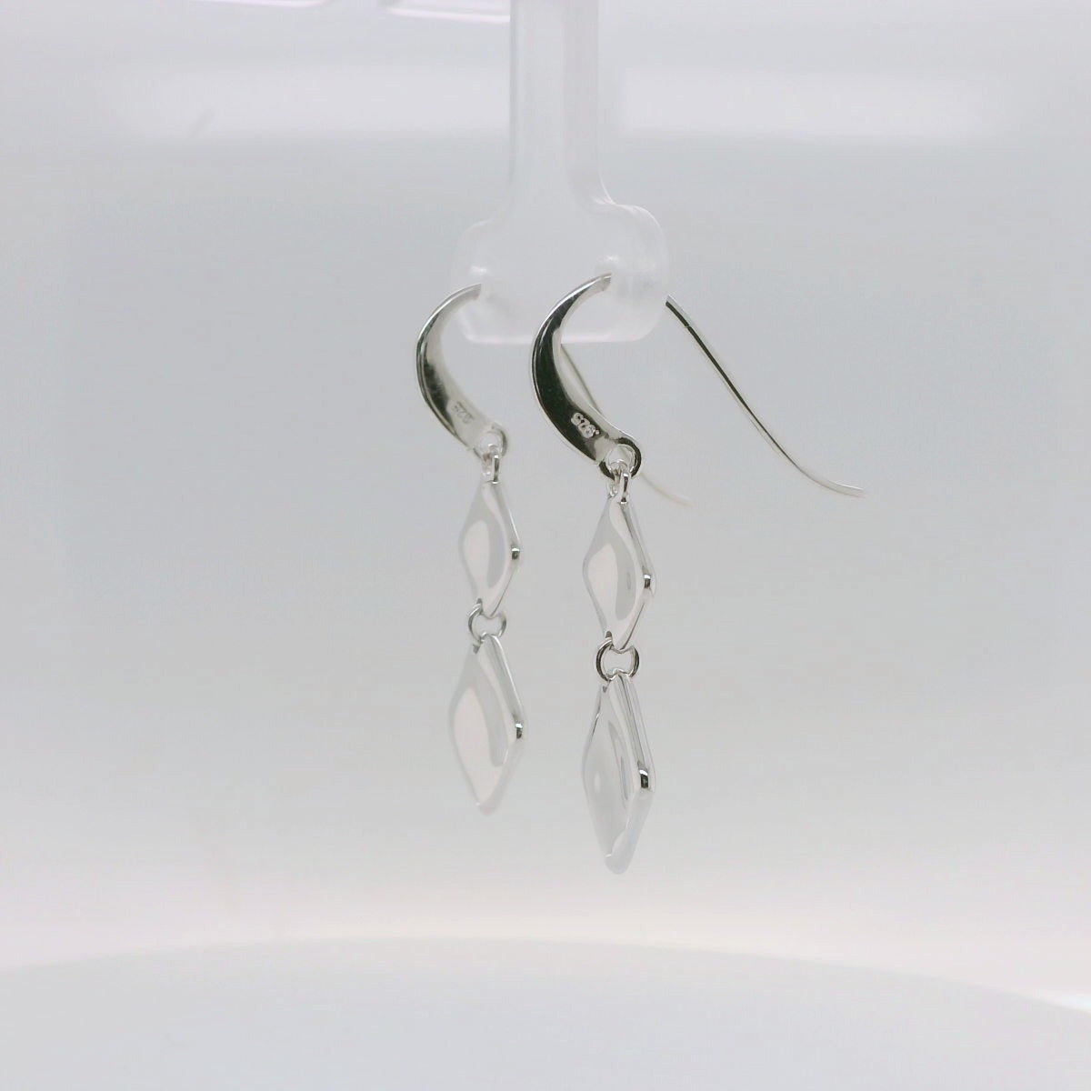 Double Square Drop Earrings