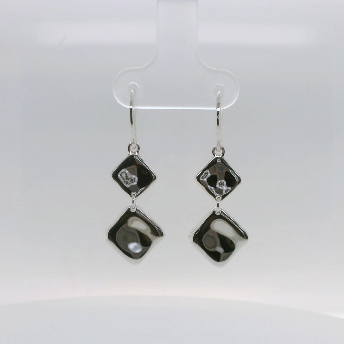 Double Square Drop Earrings