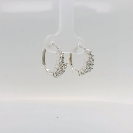 Crossover Huggie Earrings