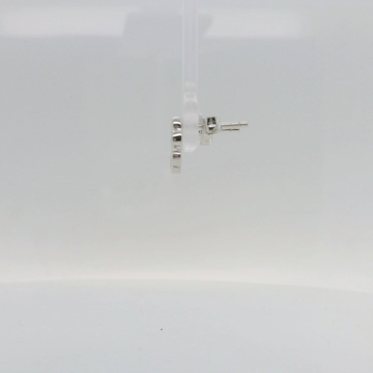 Open Circle Rub Set Studs