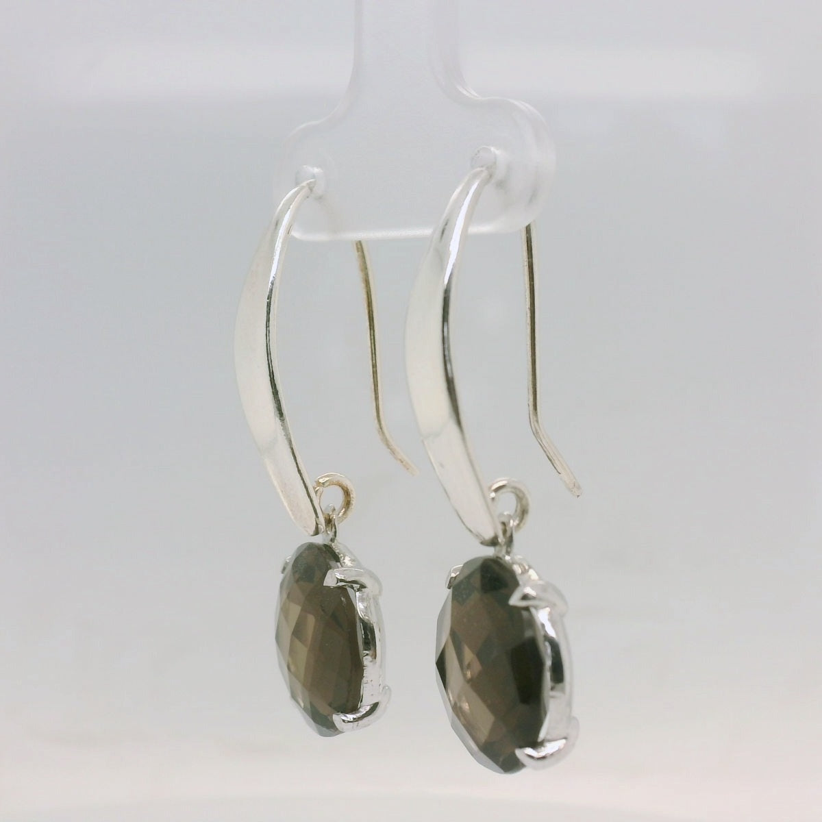 Large Smokey Quartz Earrings