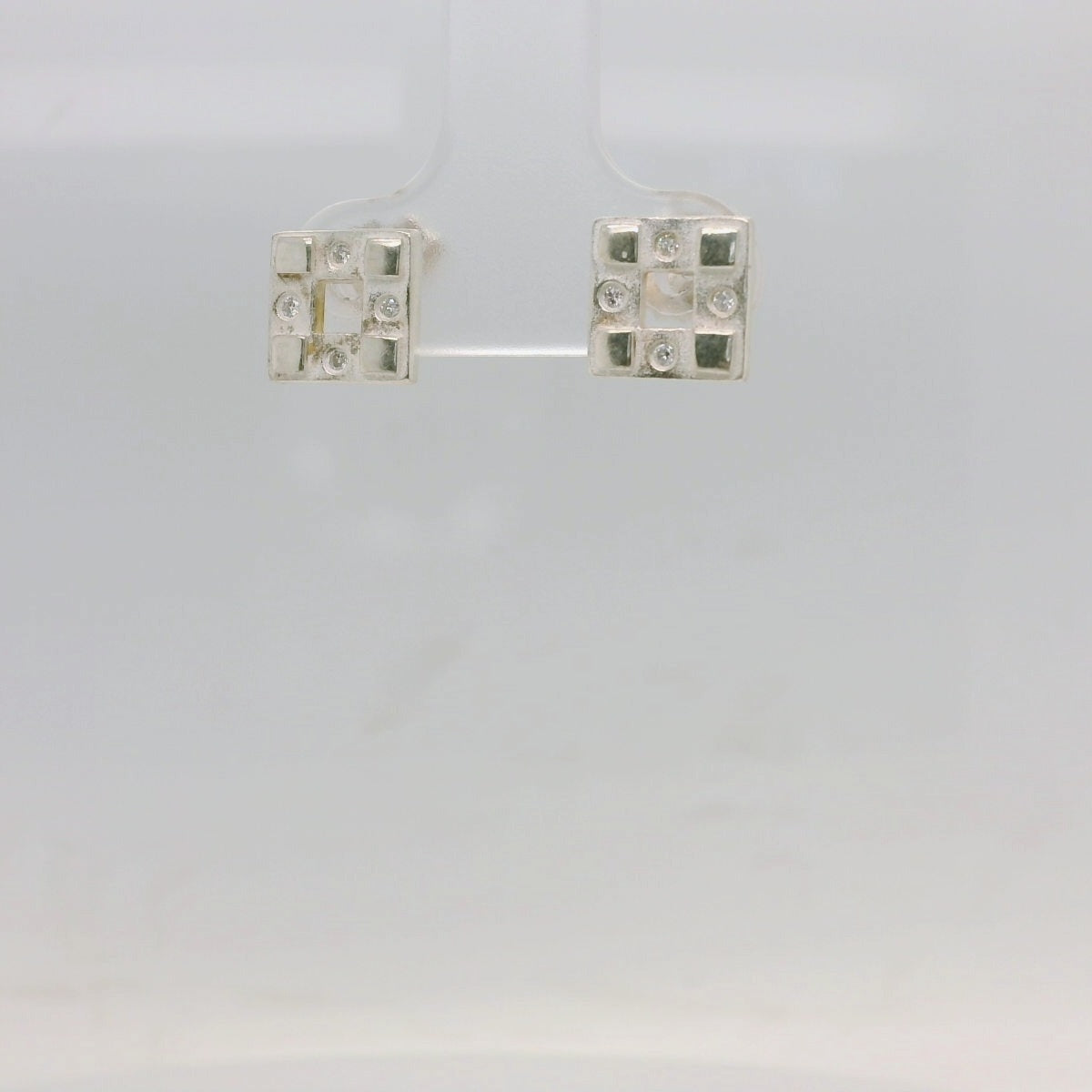 Square Diamond Studs