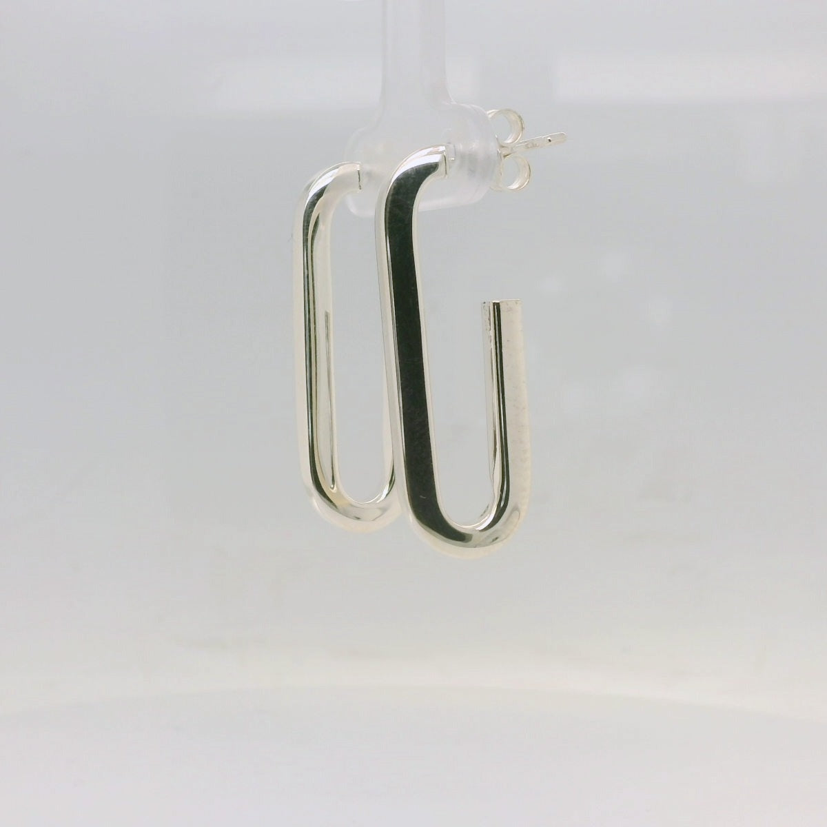Elongated U Shaped Earrings
