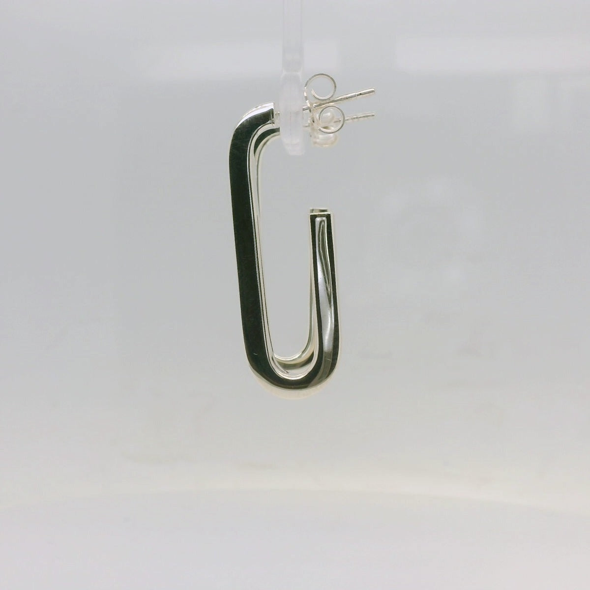 Elongated U Shaped Earrings