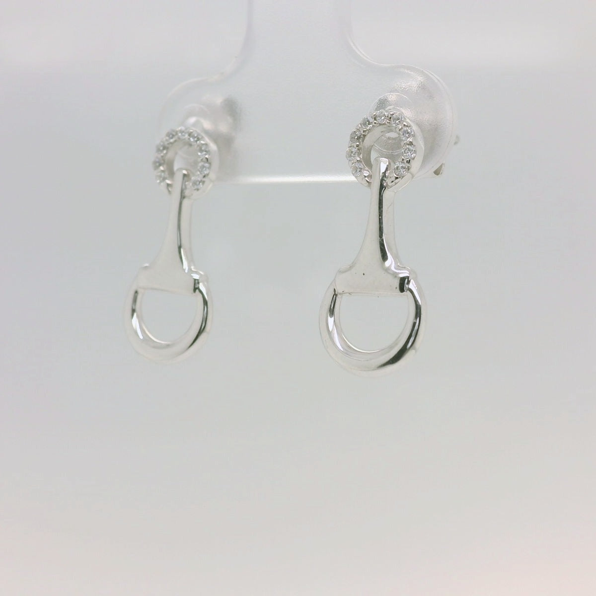 CZ Bridal Bit Earrings