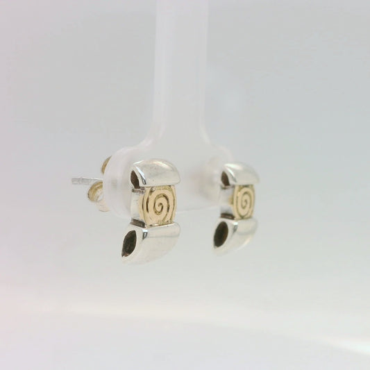 Two-Tone Koru Studs