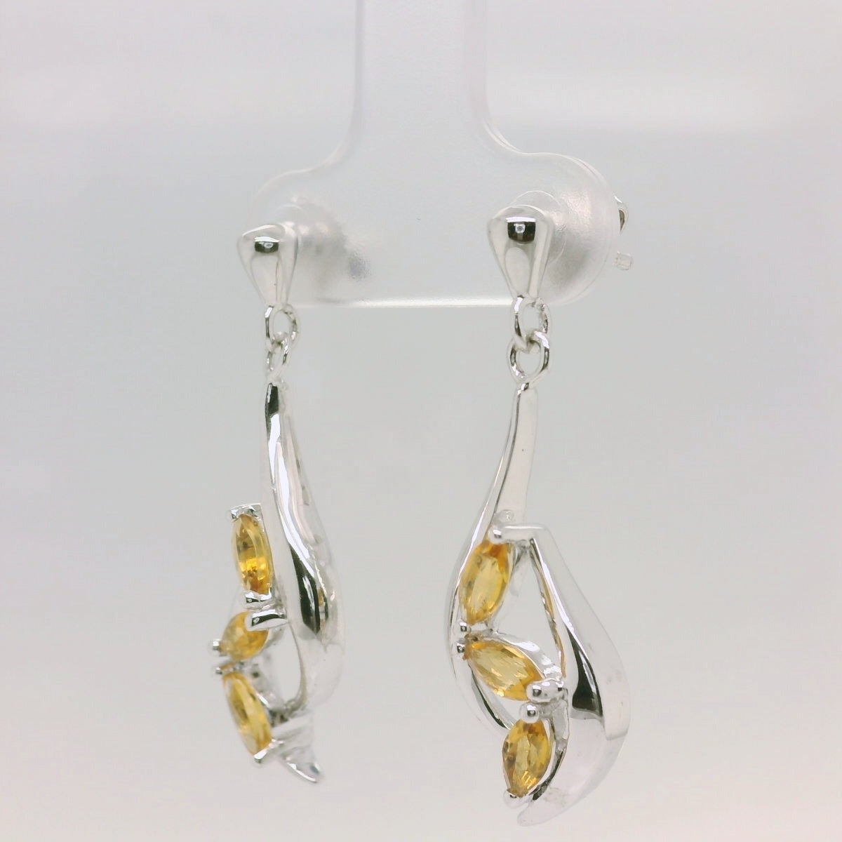 Golden Citrine Stud Drops