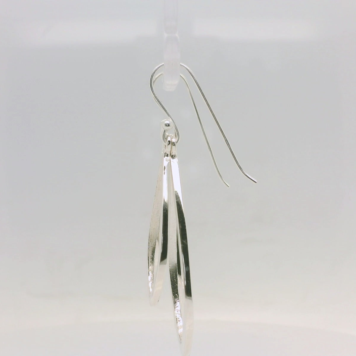Double Leaf Drop Earrings