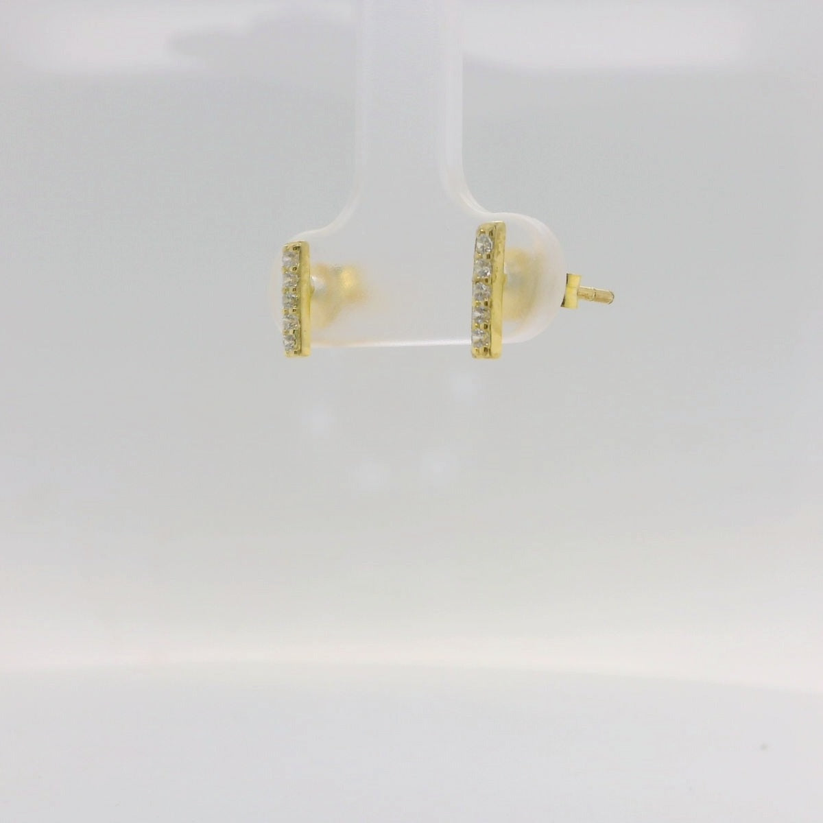 Yellow Plated Bar Earrings