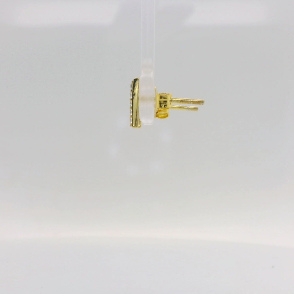 Yellow Plated Bar Earrings