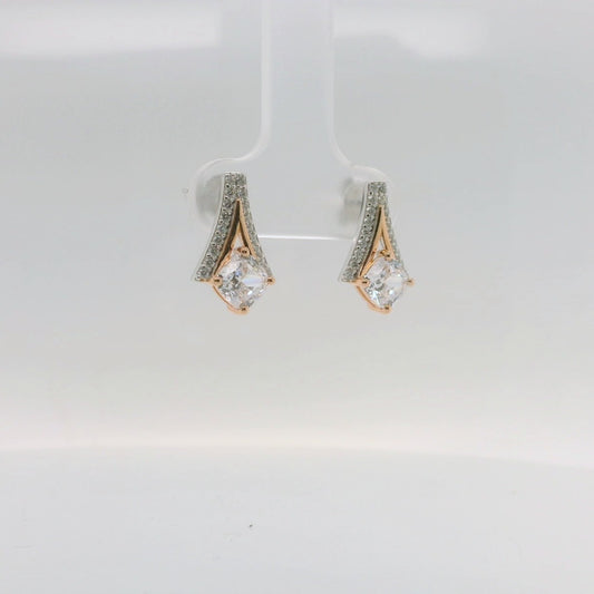 Two-Tone V Shaped Studs