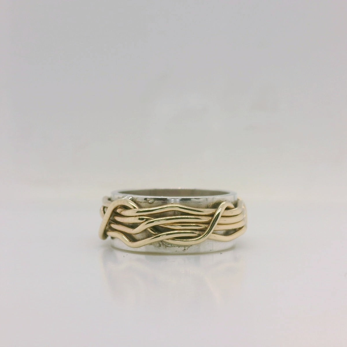 Gents Two-Tone Wire Ring