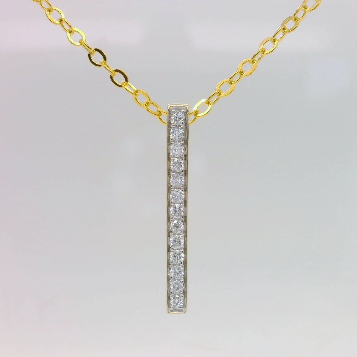 Diamond Bar Pendant