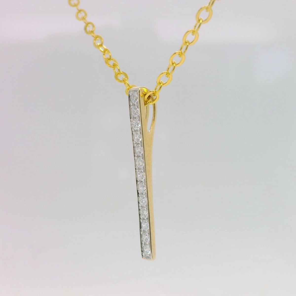 Diamond Bar Pendant