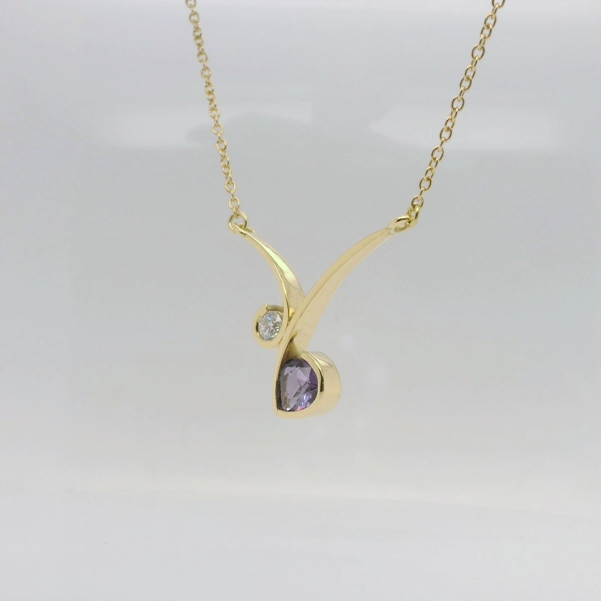Sapphire & Diamond Pendant