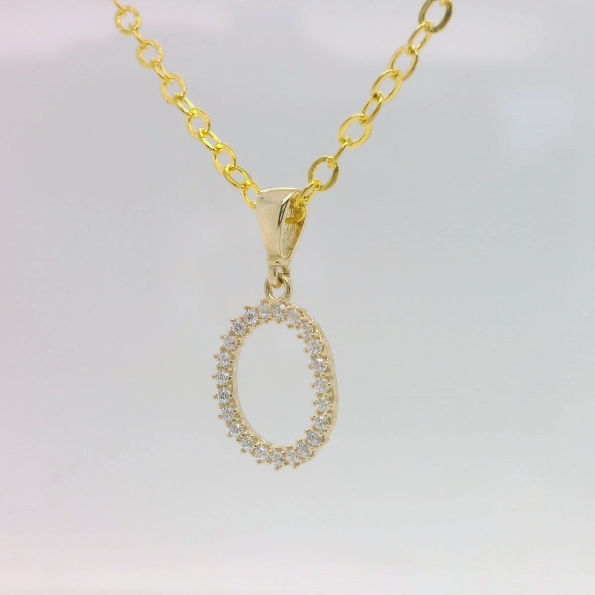 Circle CZ Pendant
