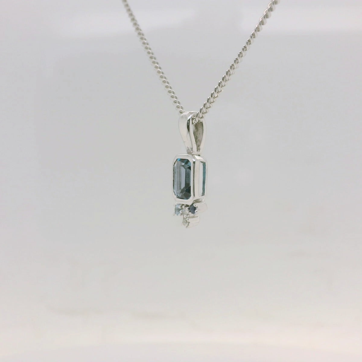 Topaz & Diamond Pendant
