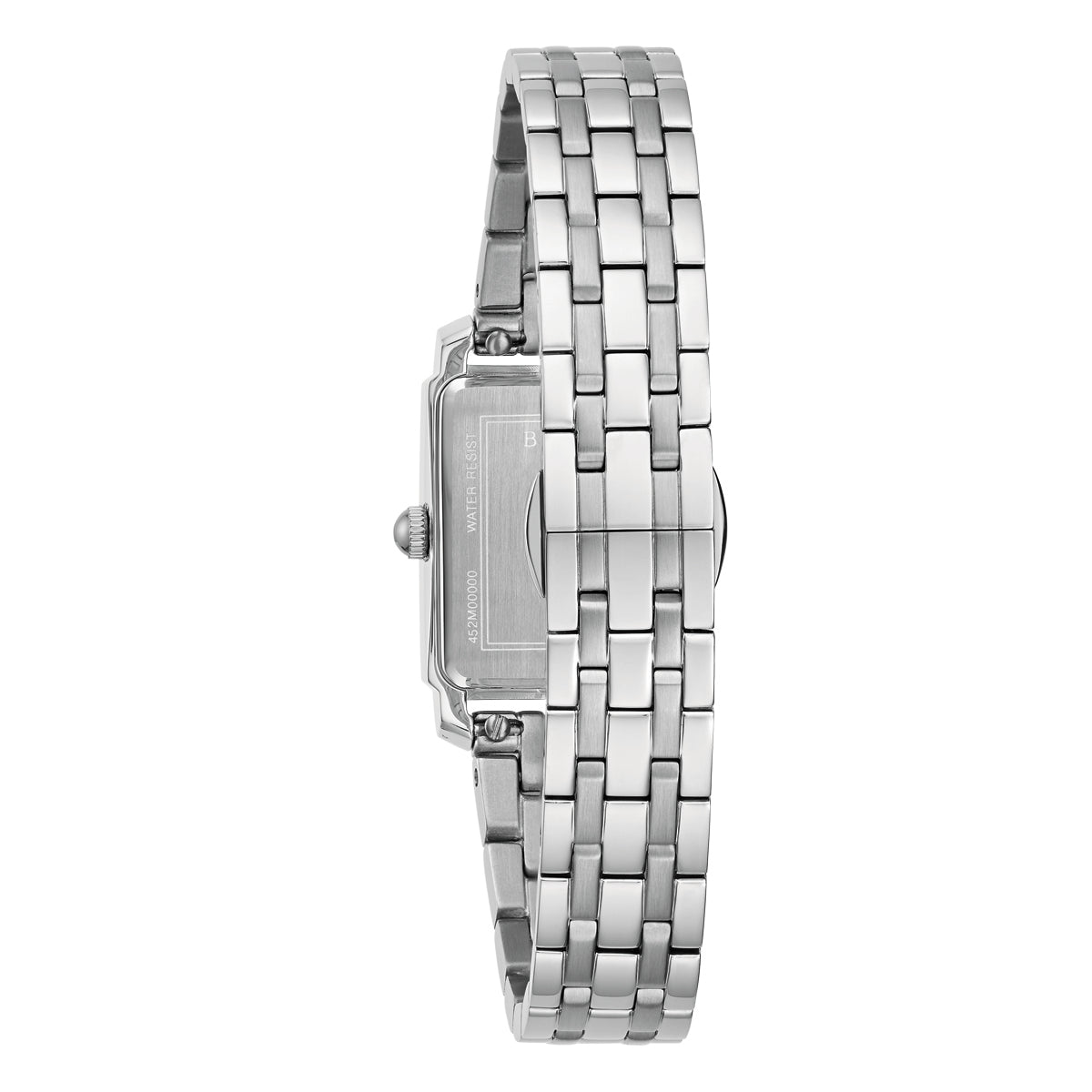 Bulova Ladies Rectangle Classic Sutton Watch - Silver-Tone