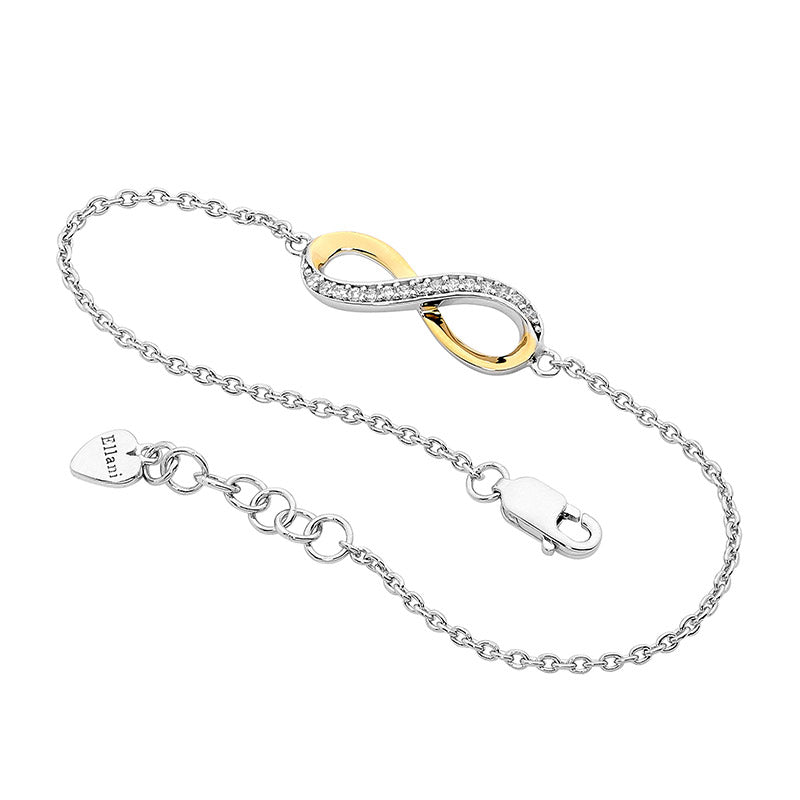 Two-Tone Infinity Bracelet