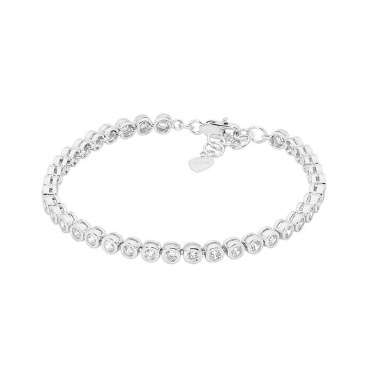 Bezel CZ Tennis Bracelet