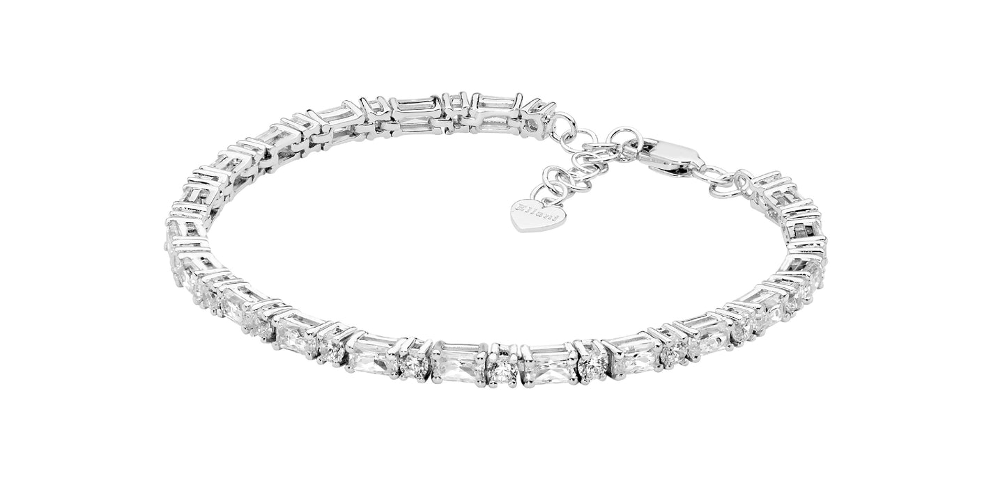 Round & Baguette Tennis Bracelet
