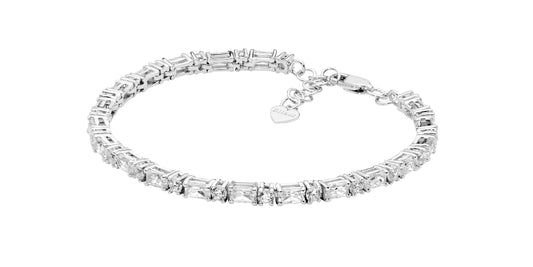 Round & Baguette Tennis Bracelet