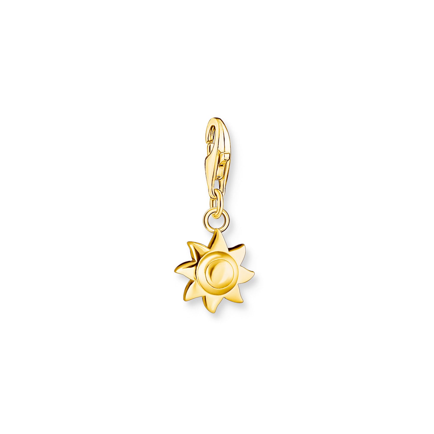 Charm Pendant Sun Gold Plated