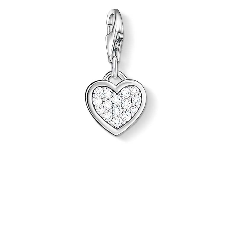 Charm Pendant "Glitter Heart"