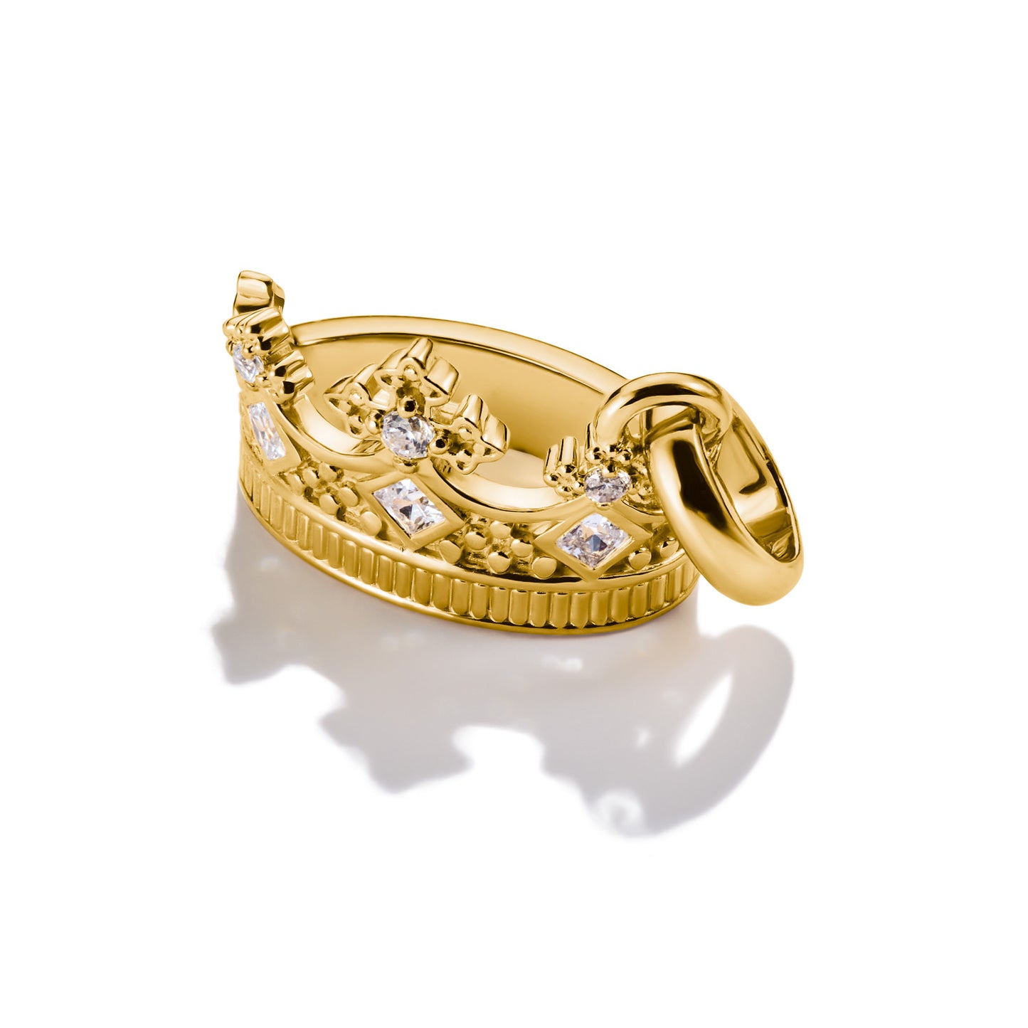 Connect Charm Crown Gold