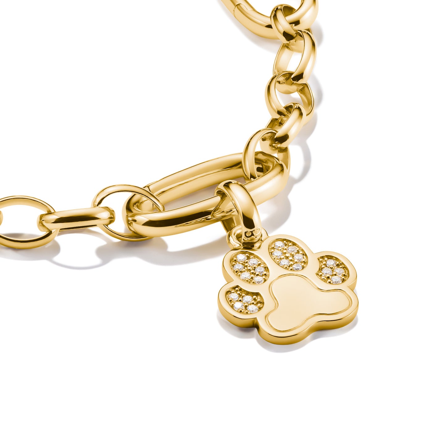 Connect Charm Paw Gold