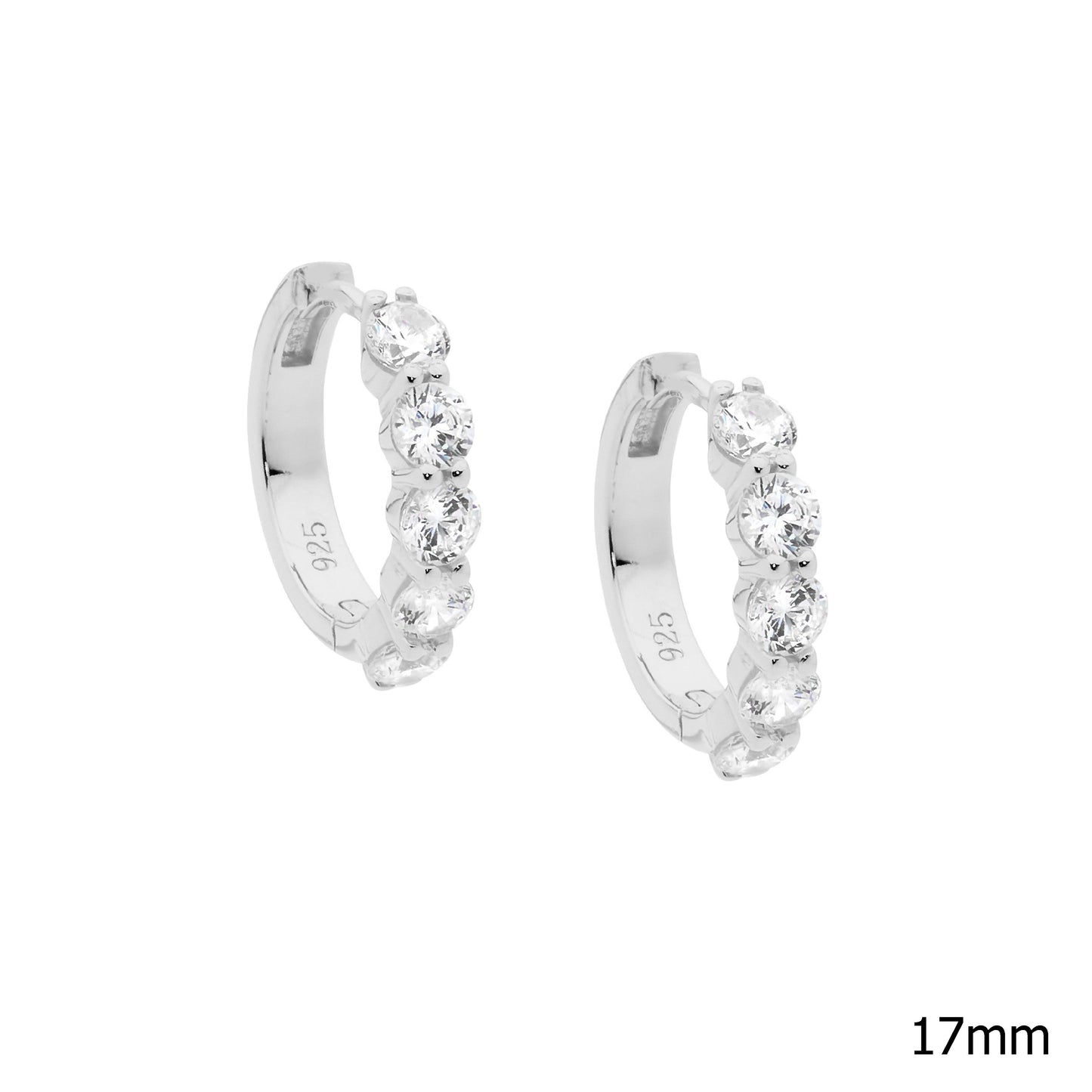 Cubic Zirconia Huggies