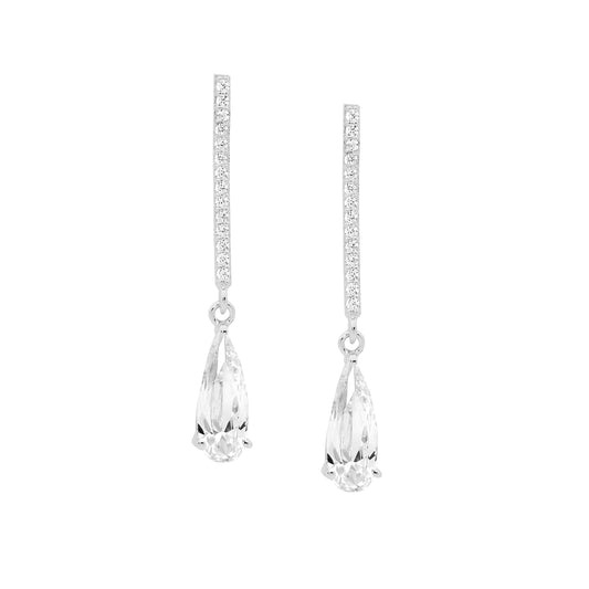 Bar Teardrop Earrings