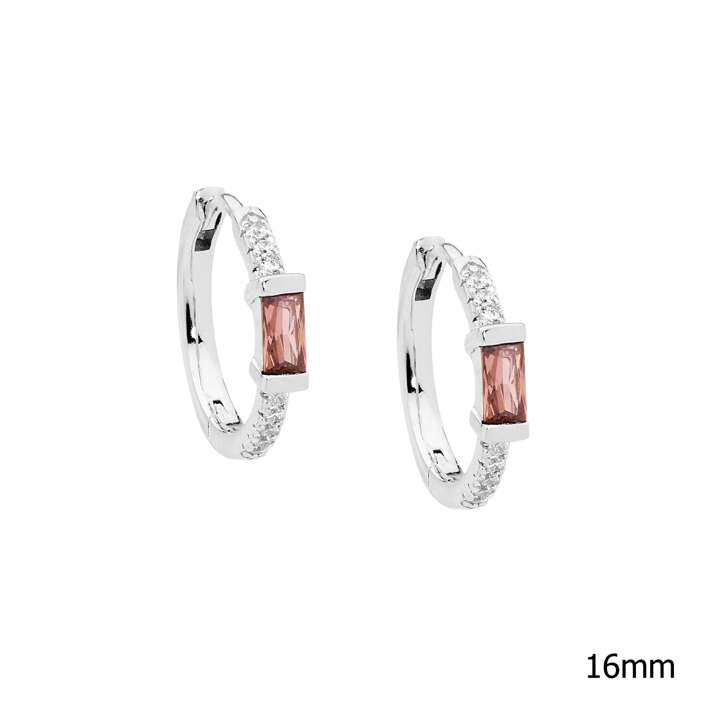 Rhodolite Huggies