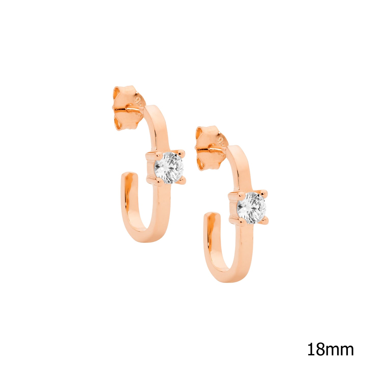 Oval CZ Earring