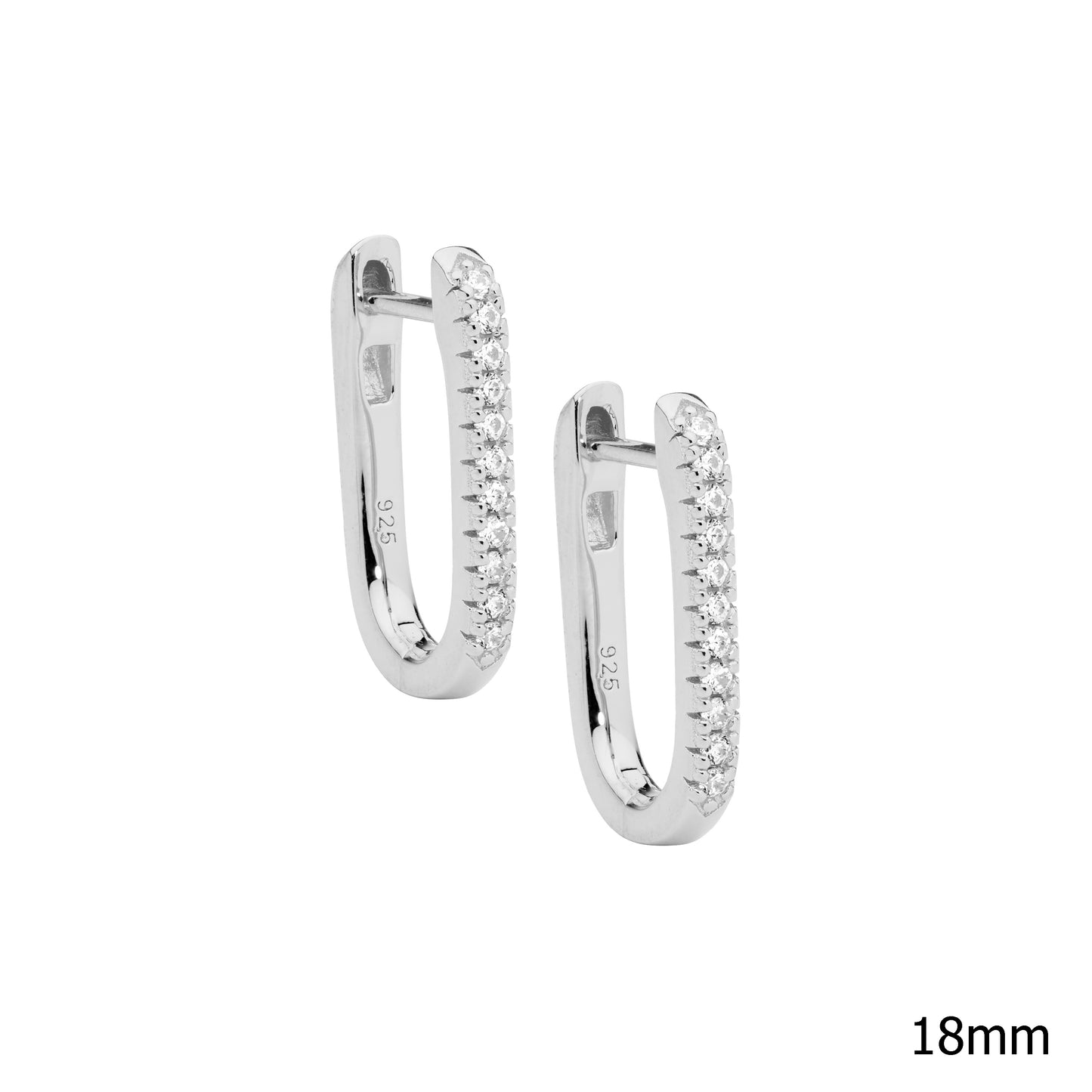 Silver Large U-Shaped Huggies