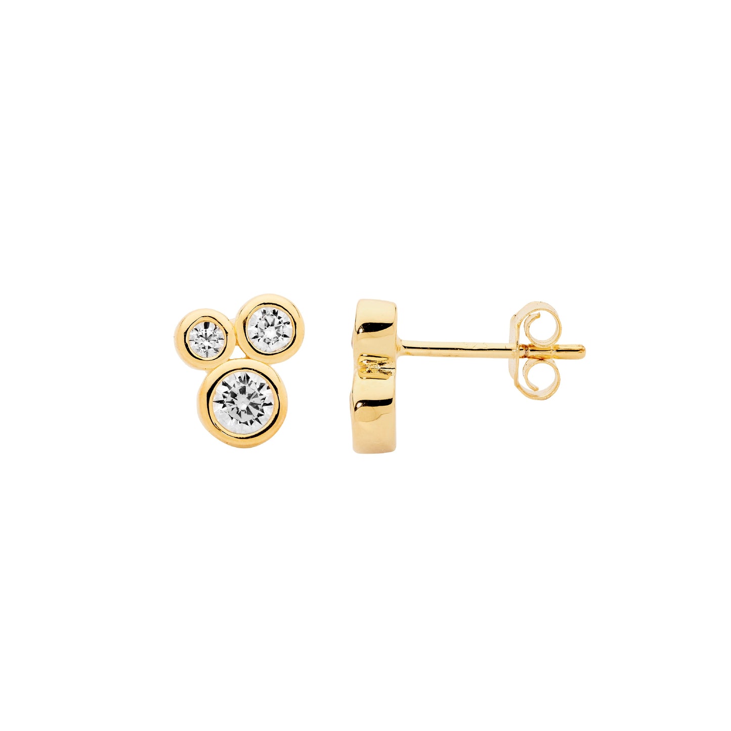 Yellow Rub Set Studs