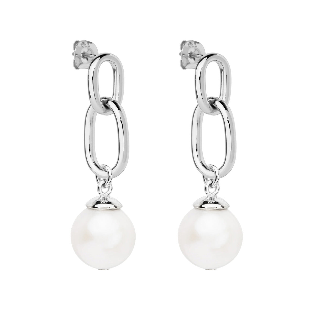 Silver Sea Nymph Pearl Drop Earrings