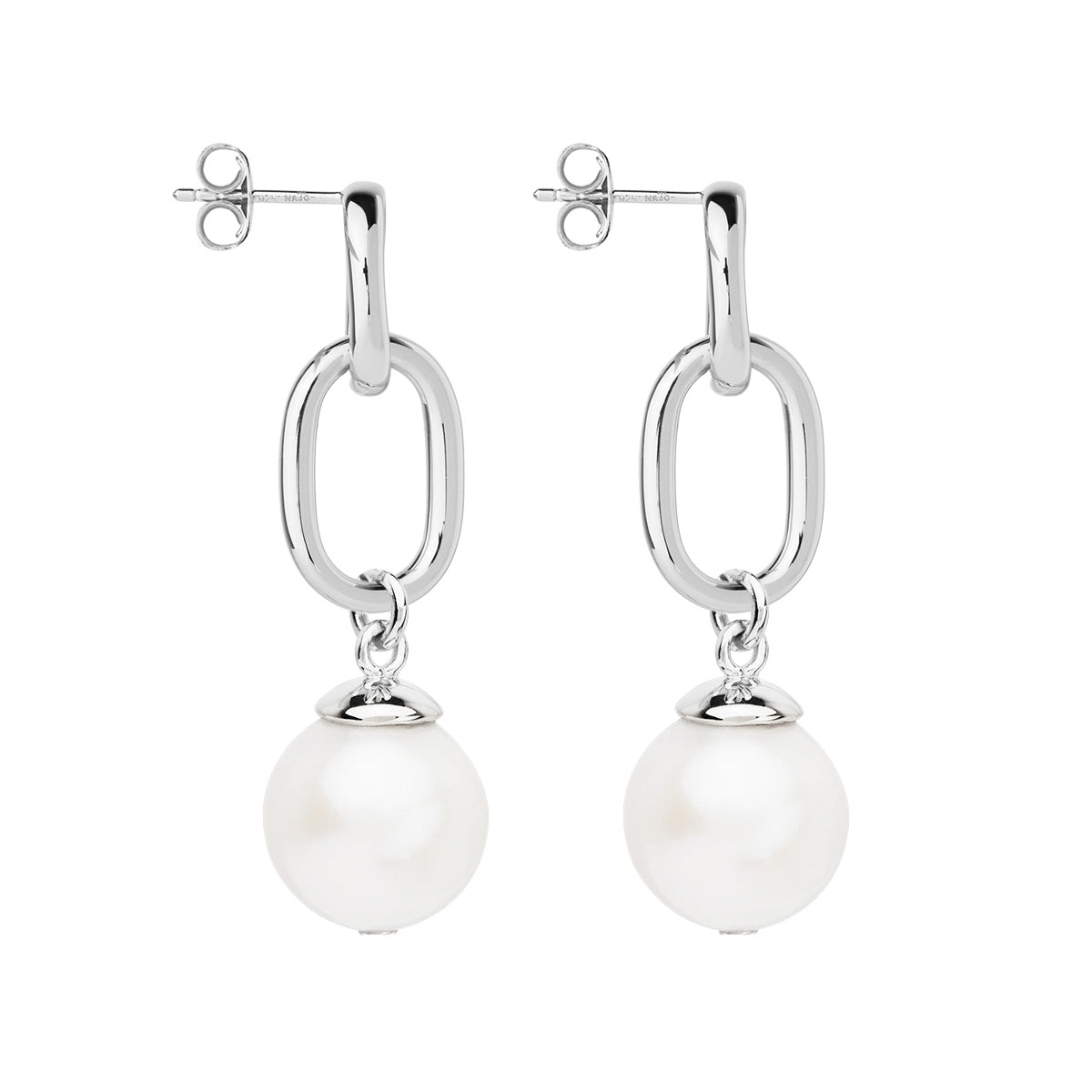 Silver Sea Nymph Pearl Drop Earrings