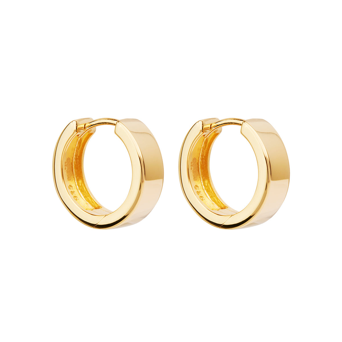 Yellow Stella Huggie Earrings