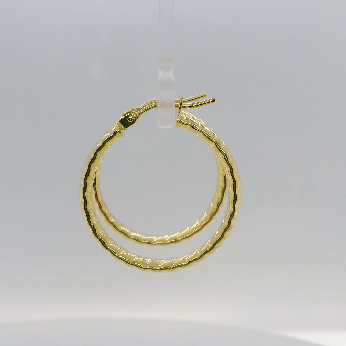 Twisted Hoop Earrings - 20mm