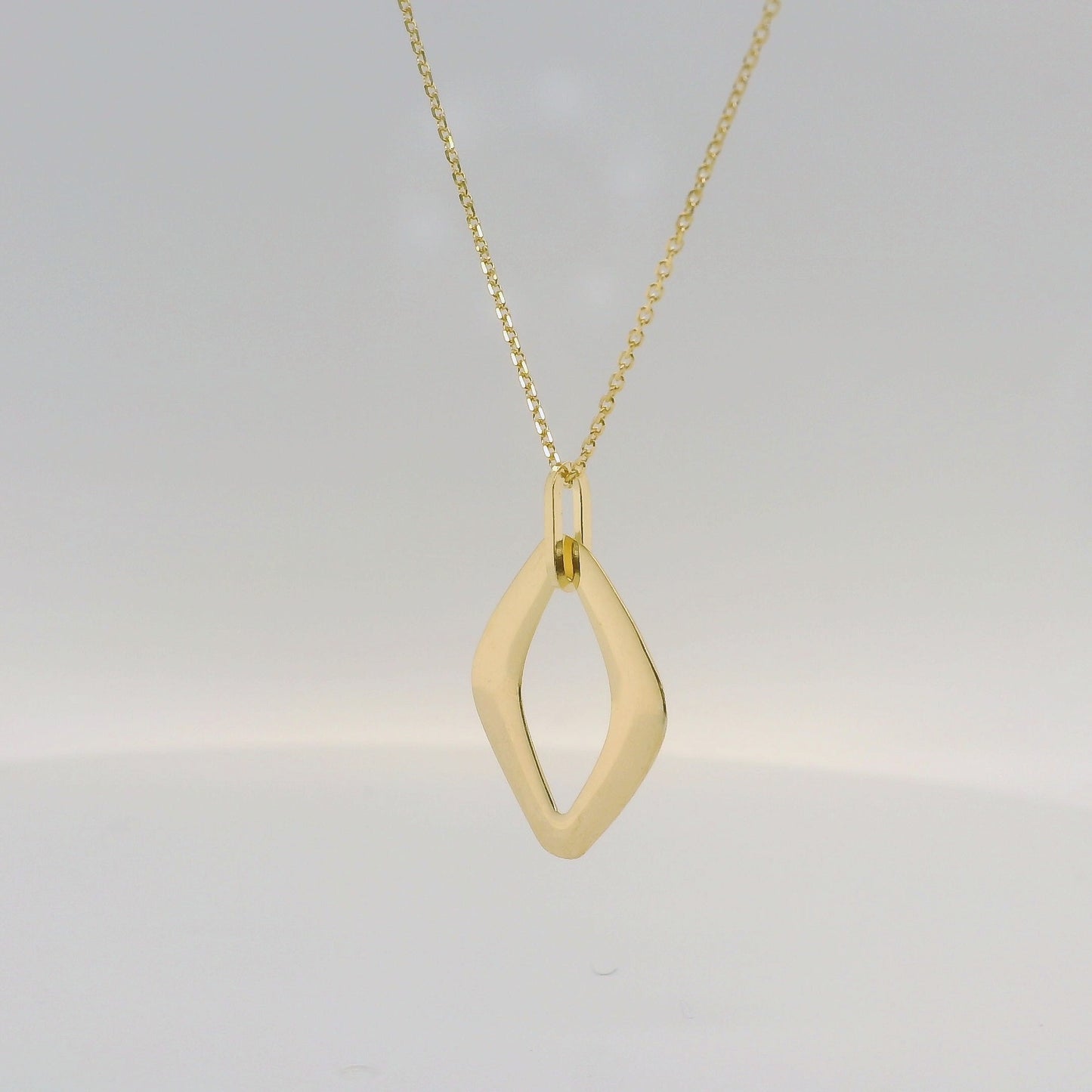 Open Diamond Shaped Necklace