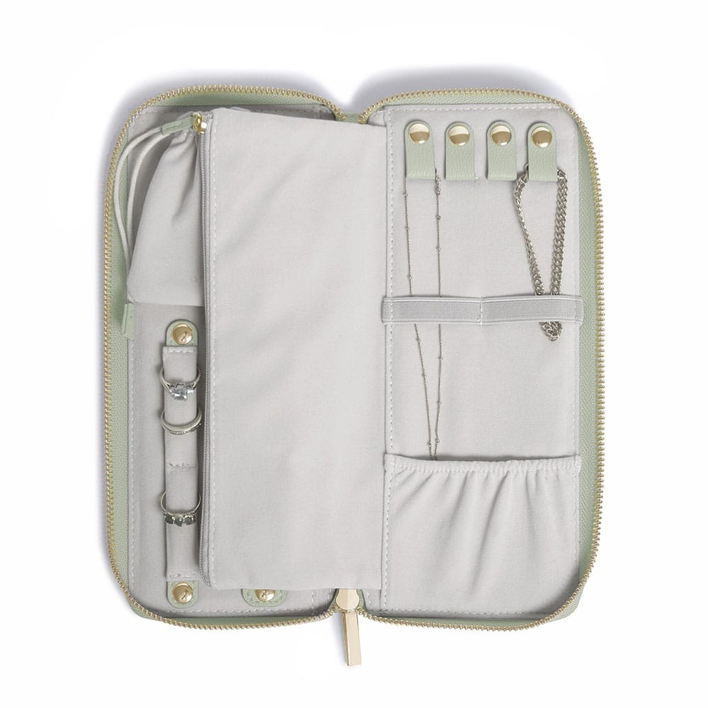 Sage Green Jewellery Wallet