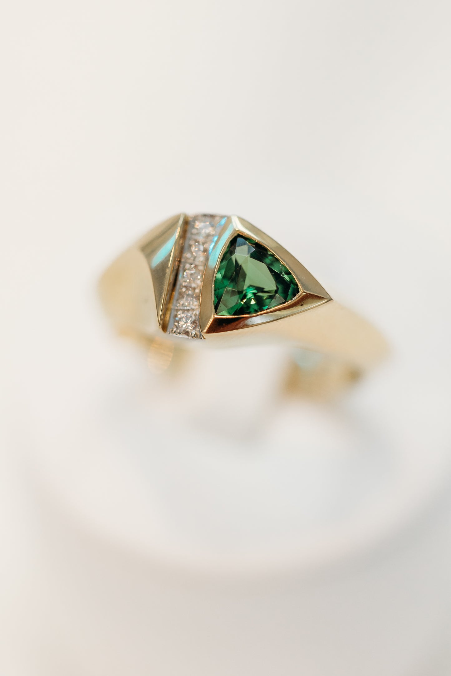 Tsavorite Garnet & Diamond Ring