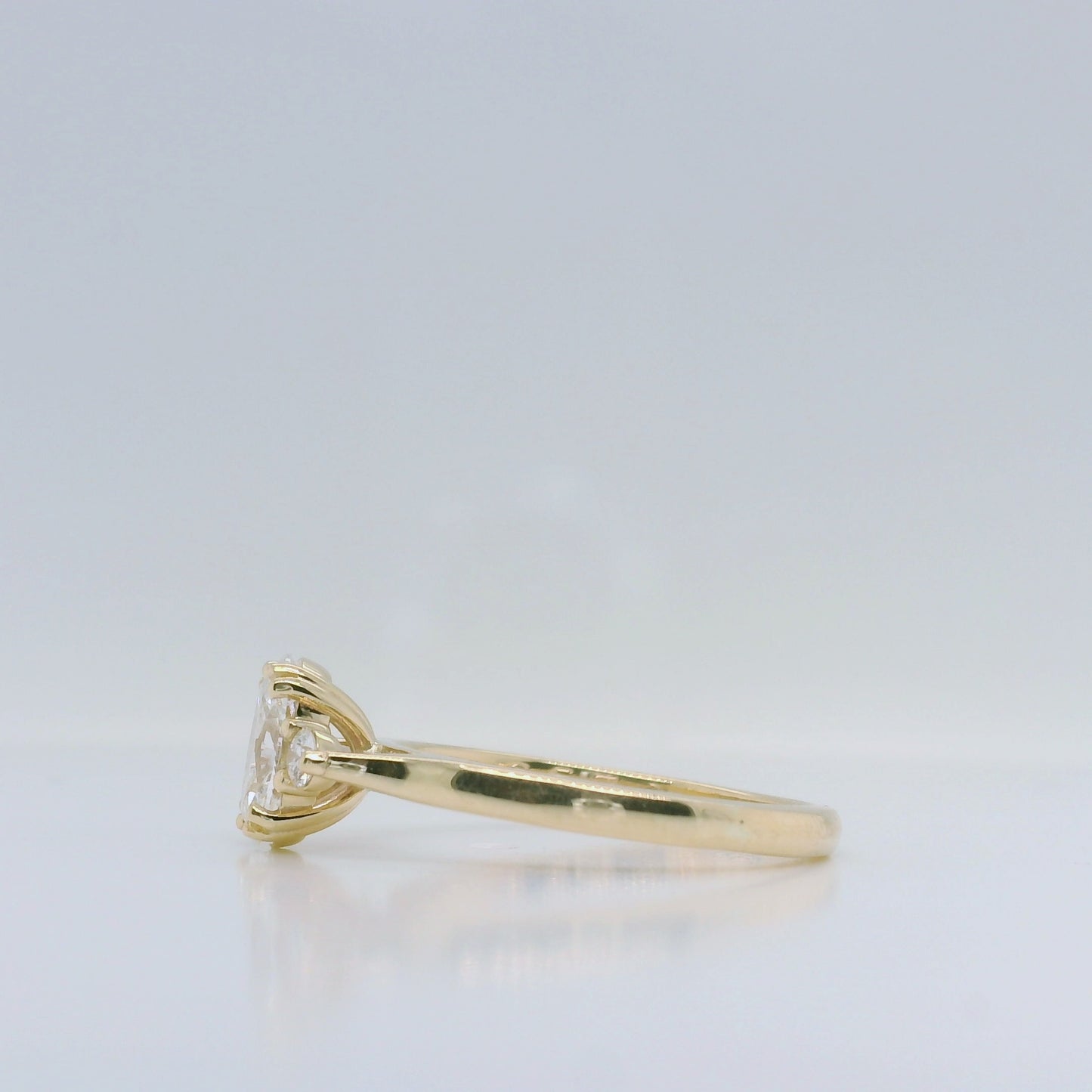 Lab Diamond Three Stone Ring