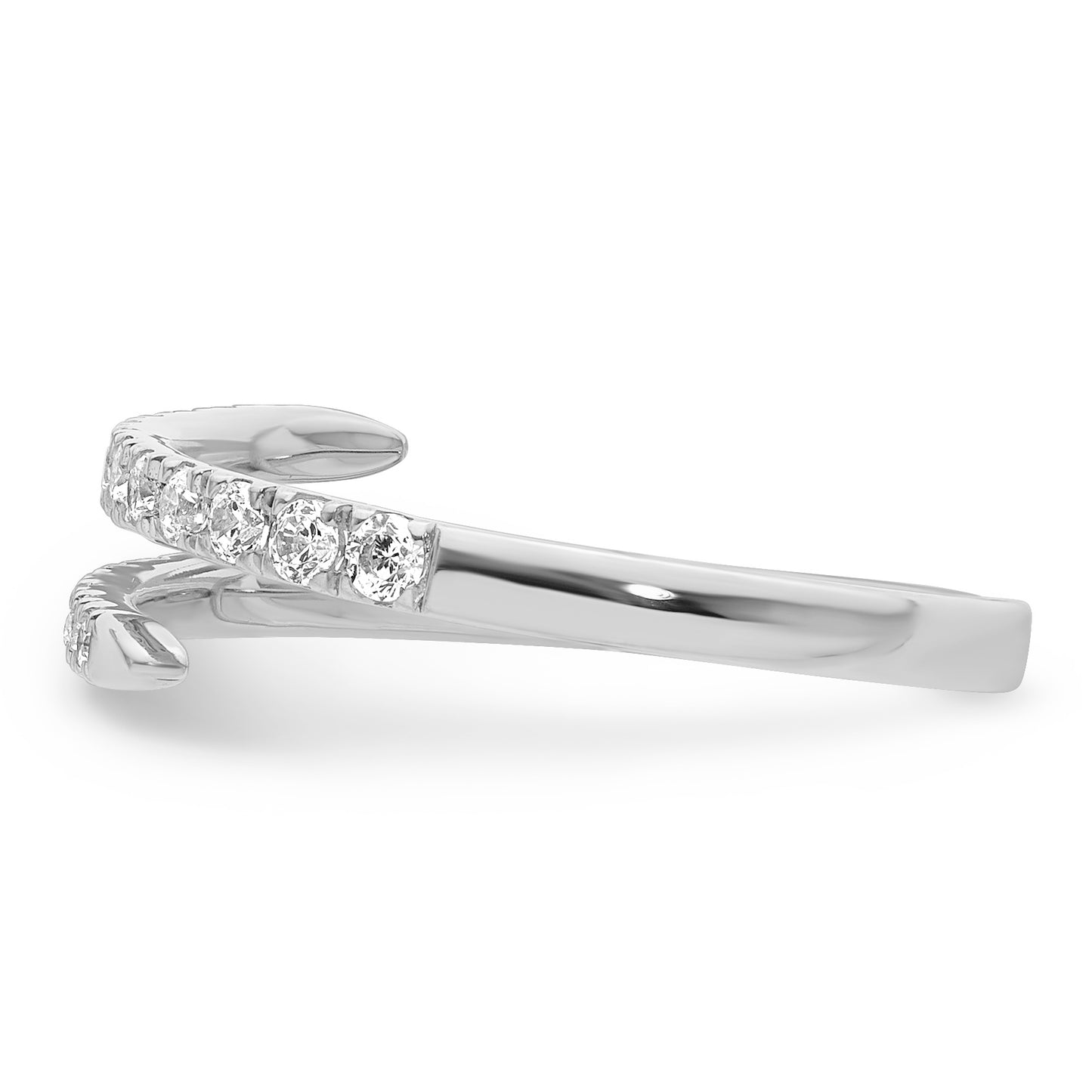 Lab Diamond Spiral Ring - White Gold
