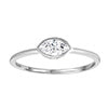 Marquise Lab Diamond Ring - White Gold